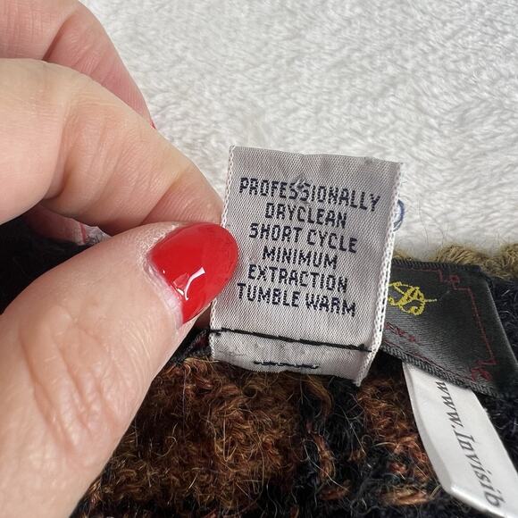 Invisible World Sz XL Alpaca V-Neck Button Cardigan Sweater Juneau Alaska Womens - Picture 6 of 11